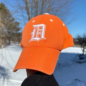 Detroit Tigers Top Of The World TOW Vintage Y2K Orange White Logo Snapback Hat